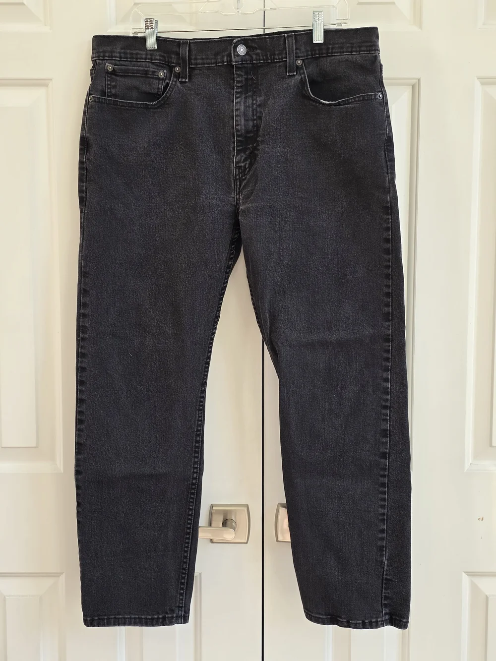 Levi's 502 Men's Washed Black Straight Jeans